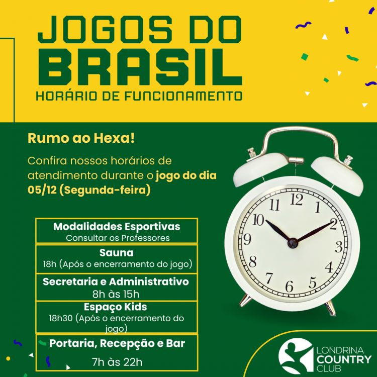 Post instagram horário de funcionamento copa simples verde e amarelo (7)